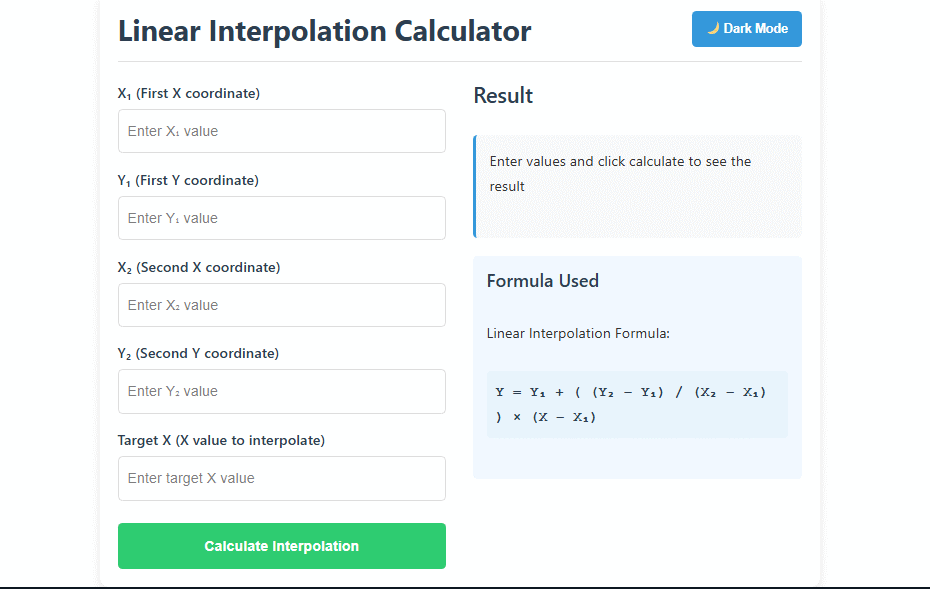 Interpolation-Calculator