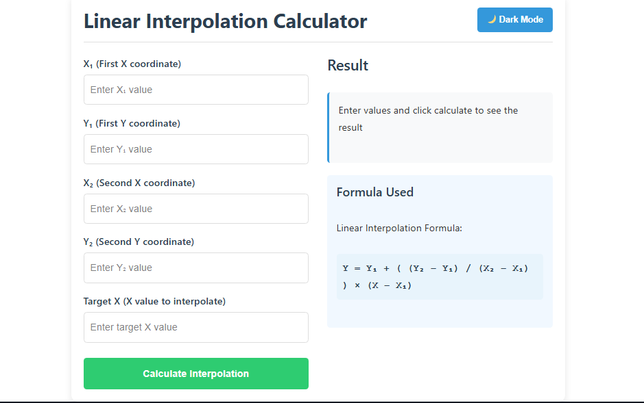 Interpolation-Calculator