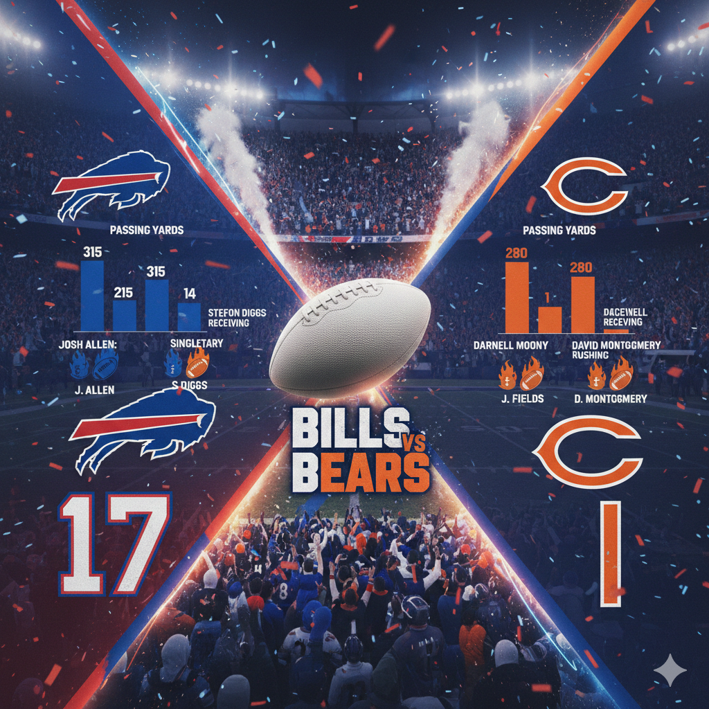 buffalo bills vs chicago bears match player stats